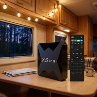 Vente en gros d'usine XS97 Q+ Allwinner H313 Android TV Box 4K HD WiFi 2.4G 100 Mbps LAN Smart Set Top Box Logo personnalisé disponible