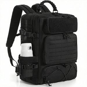 Sac à dos tactique 36-56L en nylon, système Molle, fermeture éclair, unisexe, bandoulière souple, poche pour bouteille d'eau, utilisation en extérieur - Product Image 1