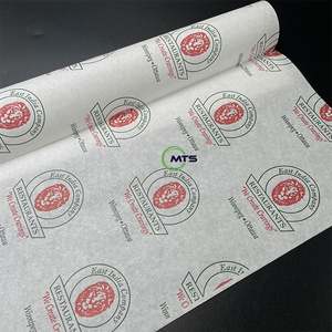 Custom Food Wrapping Paper for Bread Milk and Hamburgers Greaseproof <b>Wrap</b> for Sandwiches Burritos Deli Foods for Packaging - Product Image 4