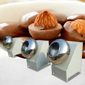 Nouvelle machine de recouvrement de chocolat, d'arachides, de lait et de noix, mini, de qualité alimentaire, contrôlée par PLC - Product Image 1