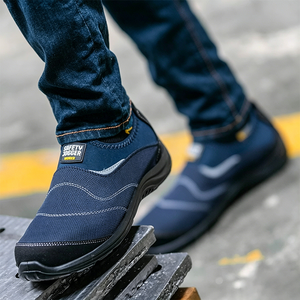 Chaussures de sécurité légères SAFETY JOGGER, quatre saisons, embout en acier, anti-écrasement, anti-perforation, antistatiques, bottes à enfiler pour hommes - Product Image 4