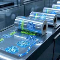 Rouleau de film alimentaire laminé thermoscellable imprimé sur mesure pour emballage de snacks, barres chocolatées, aliments surgelés, biscuits – Haute transparence, finition brillante