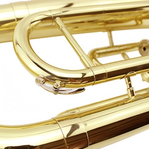 Euphonium professionnel BB en laiton, instrument <span class=keywords><strong>à</strong></span> vent <span class=keywords><strong>à</strong></span> 3 pistons, surface laquée or, <span class=keywords><strong>trompette</strong></span> baritone, <span class=keywords><strong>trompette</strong></span> électrophorétique dorée, cor alto - Product Image 5