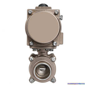 Fabrication de vanne à bille pneumatique en acier inoxydable soudée en trois parties DN25 1 pouce AC220V - Product Image 3