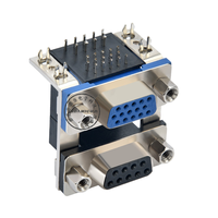 Conector de montaje en PCB tipo tornillo hembra VGA para aplicaciones de conectores Conector