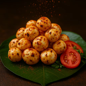 Makhana (Nueces de Zorro) Tostadas y Saborizadas con Tomate Ácido, Bocadillo Saludable Bajo en Calorías Hecho en India, Paquete de 90 g - Product Image 1
