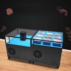 Vasca per Frutti di Mare in Acciaio Inox da Tavolo Ruibit: Acquario Multizona con Refrigeratore per Molluschi e <span class=keywords><strong>Pesci</strong></span> Vivi in Hotel e Ristoranti - Product Image 3