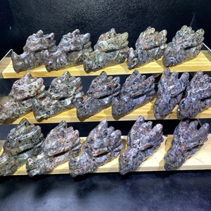 <span class=keywords><strong>Cabeza</strong></span> <span class=keywords><strong>de</strong></span> Dragón <span class=keywords><strong>de</strong></span> Cristal Yooperlite Tallada a Mano, Cristal Natural con Reacción UV, para Decoración y Regalo, en Oferta - Product Image 2