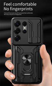 Coque de téléphone de <span class=keywords><strong>Protection</strong></span> d'objectif de fenêtre coulissante de fente de carte pour Samsung Galaxy S26 Ultra S26 + S25 <span class=keywords><strong>FE</strong></span> S25 Edge Kickstand Cover - Product Image 3