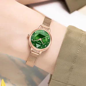 Luxo japão movimento moda senhora diamante aço inoxidável relógio mulheres relógio