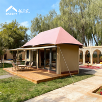 BABERY Safari Steel Glamping Lodge Unité Commerciale Préfabriquée pour le Développement de Resorts Écologiques et le Tourisme de Vacances
