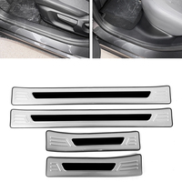 Accessoires intérieurs en acier inoxydable pour MG S5 EV : Protection de seuil de porte, bande de bienvenue, protection de coffre, patch de pare-chocs arrière, modification