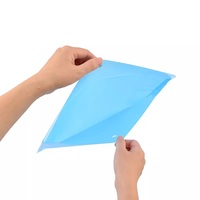 AFFISURE offre spéciale pochette de dossier d'enveloppe personnalisée créative sac de dossier à boutons A4 en plastique PP transparent