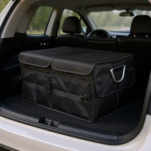 Organizador Plegable para Maletero de Coche con Base Antideslizante, Caja de Almacenamiento con Múltiples Compartimentos/Cubierta - Product Image 2