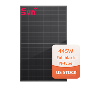 แผงโซลาร์เซลล์ Sunplus คุณภาพสูง 445 วัตต์ สีดำทั้งหมด แบบสองหน้า กระจกสองชั้น ประสิทธิภาพ 22.3% สำหรับระบบกักเก็บพลังงานแบบไฮบริดกริด - Product Image 1