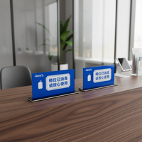 Présentoir de table portable en acrylique DH pour trophées publicitaires, porte-cartes, facile à assembler, modèle A4 personnalisé