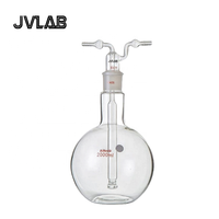 Bouteille de lavage au gaz en verre borosilicate multi-trous, verrerie de laboratoire, 25 ml-5000 ml