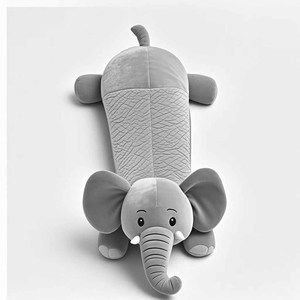 Jouet pour chien grinçant en peluche avec une forme animale amusante cochon singe hippopotame renard éléphant design - Product Image 5