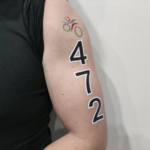 Tatuaggi Personalizzati con Numeri per Maratona e Triathlon, Stampa Sportiva - Product Image 2