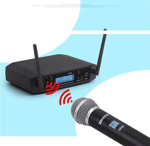 Micrófono Dinámico Profesional de Mano FM para Actuaciones en Escenario, Compatible con Micrófono Inalámbrico GLXD4 - Product Image 3