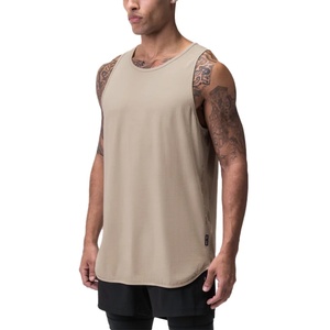 Gym Fitness Wear Stringer <b>Singlet</b> High Quality Wholesale Sleeveless <b>Men</b> Cotton Training Tank Top - Product Image 3