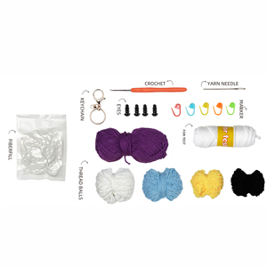 <span class=keywords><strong>Paso</strong></span> <span class=keywords><strong>a</strong></span> <span class=keywords><strong>paso</strong></span> niños fácil <span class=keywords><strong>Amigurumi</strong></span> tejer manualidades Diy búho <span class=keywords><strong>muñeca</strong></span> ganchillo Kit para principiantes - Product Image 4