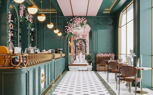 Custom <b>LED</b> Coffee Shop Bar Counter | Eco-Friendly Furniture for Modern Interior Decoration - Product Image 6