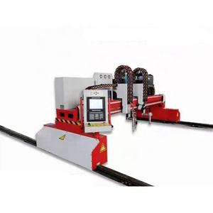 เครื่องตัดโลหะจีนแบบโครงสร้างแกนทรี CNC สำหรับงานหนัก พร้อมระบบตัดด้วยเปลวไฟแรงดันสูงพิเศษและพลาสมา - Product Image 5