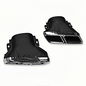 2017 2020 Mercedes E-Class W213 AMG E63 ống xả nâng cấp ống xả bằng thép không gỉ hình vuông màu đen - Product Image 5