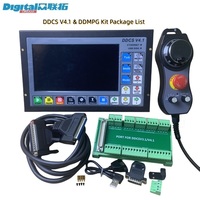 Unité de commande CNC DDCS V4.1 3/4 axes, kit de contrôleur CNC similaire au GSK avec pendentif MPG, volant CNC et alimentations 24V