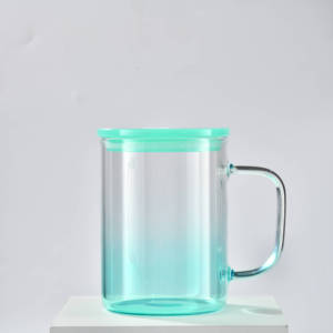 Vente en gros de tasses à sublimation transparentes dégradées de 17 oz avec poignée - Product Image 4