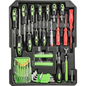 Juego de caja de herramientas de mano Mehanic de 969 piezas, alicates de destornillador en kit de herramientas de carro de aluminio portátil - Product Image 4