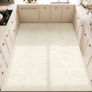 Kitchen Floor Mat PVC Rectangle Floral Pattern Waterproof Non Slip Easy To Clean Kitchen Mat - Product Image 2