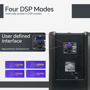 Système de sonorisation professionnel RQSONIC LAP412D3-4.6K, enceintes line array actives de 12 pouces, 1000 W RMS - Product Image 6