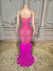Novance Y3149-D üreticileri için gümrük giysileri moda kadınlar için balo kıyafetleri 2024 zarif Rhinestone parti Vintage kıyafeti - Product Image 6