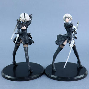 4 stili 15CM in PVC Anime più automi 2B Sexy ragazza giacca a vento <span class=keywords><strong>Manga</strong></span> statuetta statuetta cartone animato regalo da collezione giocattolo - Product Image 2