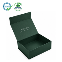Boîte à fermeture magnétique avec laminage mat haut de gamme, boîte rigide en carton pliable, boîte cadeau pour réunion d'affaires, événement annuel