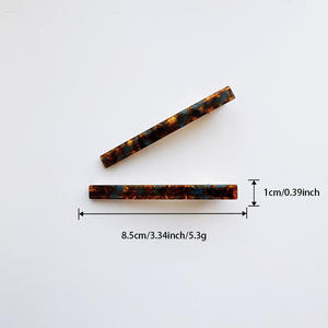 กิ๊บติดผมแบบเรียบง่ายสไตล์ฝรั่งเศส ทำจากอะซิเตท สำหรับผู้หญิง - Product Image 5