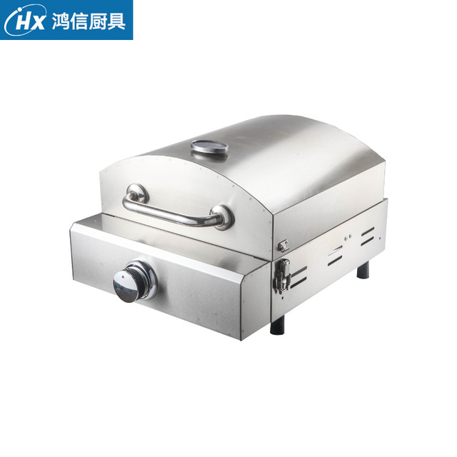Outdoor Pizza Oven Gas Making Machine Portable Stainless Steel 13 Pizza BBQ Oven for Beach Parties Camping