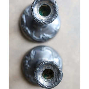 Candelabros Mirellas de Metal Plateado Pulido, Decoración para el Hogar, Uso en Bodas, Portavelas, Centros de Mesa - Product Image 2