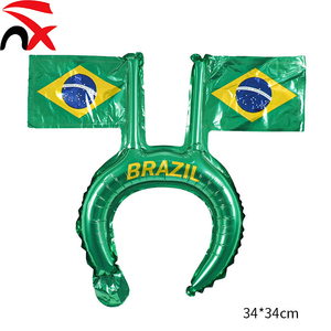 Mini-drapeau national personnalisé, serre-tête, ballon en film d'aluminium, accessoires pour cheveux, fournitures pour ballons, décoration de fête de <span class=keywords><strong>carnaval</strong></span> - Product Image 2