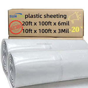 Nặng nhiệm vụ 20 'x 200' phân hủy sinh học trong suốt Poly nhựa phim CuộN 6mil xây dựng polylactic axit độ cứng mềm PE vật liệu - Product Image 4