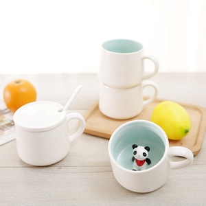 Tasse en céramique en forme de vache, tasses à café, meilleurs cadeaux de Noël ou d'anniversaire pour les enfants, les amis ou la petite <span class=keywords><strong>amie</strong></span>, tasse à café ou à thé - Product Image 2