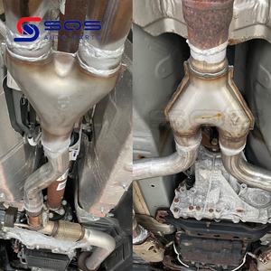 SQS, punta de escape personalizada de <span class=keywords><strong>f</strong></span>ábrica de alta calidad, tubo Y, conector adaptador de escape doble de acero inoxidable 304, <span class=keywords><strong>precio</strong></span> de <span class=keywords><strong>f</strong></span>ábrica - Product Image 6