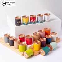 RTS Dia48*40mm/55mm Tube Box Small Mini Paper Cylinder Chocolate Pizza Gift Box Canister Packaging for Tea Food