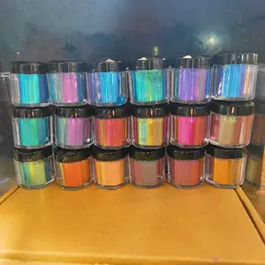 Wholesale 18 colors bulk customized chameleon color changing mica powder /chameleon pigments color shift pearl pigments