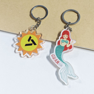 Design <b>Custom</b> 3D Blank Acrylic <b>Keychain</b> Plastic <b>Custom</b> Cartoon Cute Style <b>Keychain</b> with UV Printing - Product Image 6