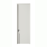 Portes de chambre à coucher intérieures en bois modernes du fabricant professionnel Style ouvert de balançoire en contreplaqué avec surface finie