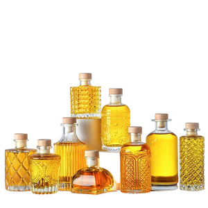 Professional customized <strong>glass</strong> <strong>bottles</strong> Wholesale <strong>50ml</strong> 500 Mini <strong>Glass</strong> Wine <strong>Bottles</strong> with Cork Stopper for Tequila Vodka Whiskey - Product Image 1