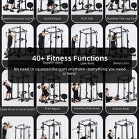 Cage de musculation multifonctionnelle avec machine à câbles de musculation fonctionnelle pour salle de sport commerciale, équipement d'entraînement de force pour le corps entier